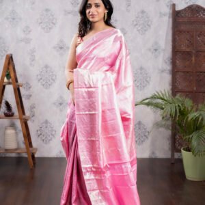 Kanchivaram Pure Brocade Sarees - Baby Pink