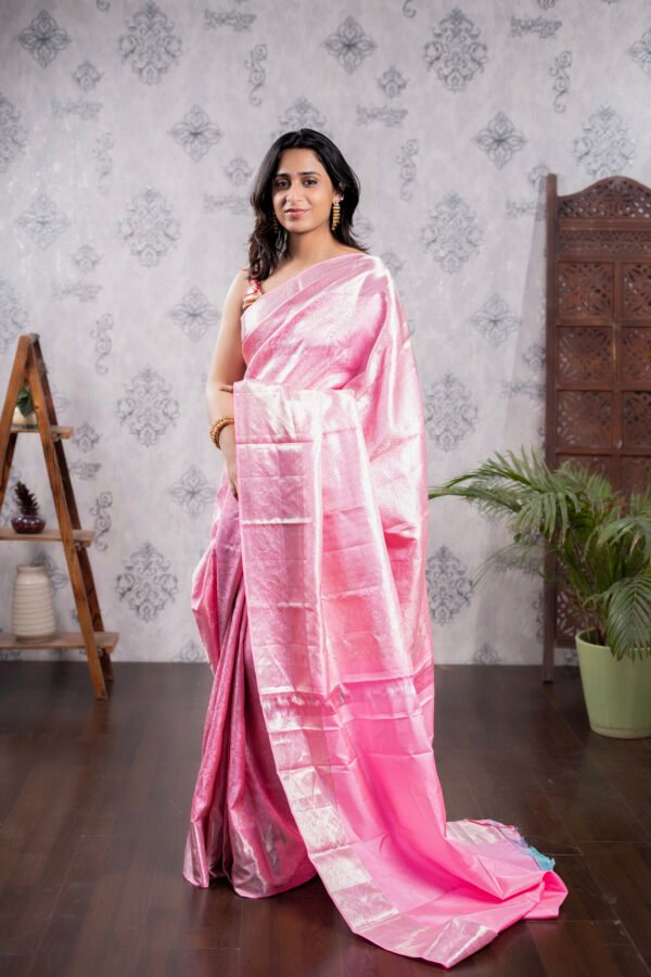 Kanchivaram Pure Brocade Sarees - Baby Pink