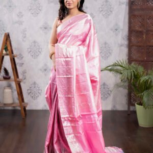 Kanchivaram Pure Brocade Sarees - Baby Pink