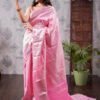 Kanchivaram Pure Brocade Sarees - Baby Pink - Image 3