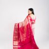 Kanchivaram Silk - Onion Pink with Rani Pink - Image 2