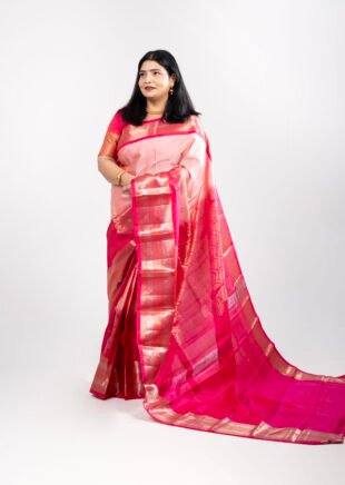 Kanjivaram Pure Silk Onion Pink With Rani Pink Scaled E1761818842124 310x436