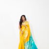 Kanchivaram Silk - Yellow self design - Image 3