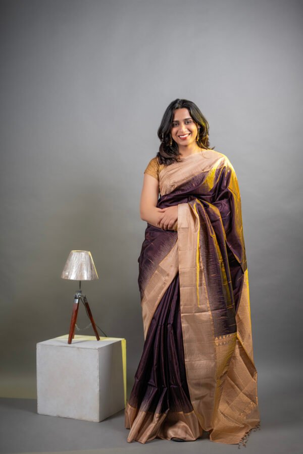 Soft Silk -  Chocolate and Beige