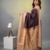 Soft Silk -  Chocolate and Beige - Image 3