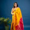 Soft Silk - Mango and Rani Pink - Image 3