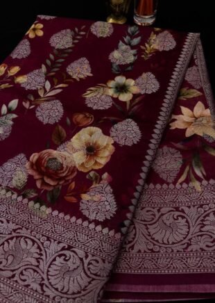 Maroon Maheshwari With Digital Print1 E1761817962361 310x436
