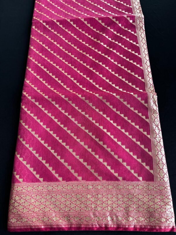 Banarasi Cotton X Cotton Silver weaving saree