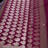 Banarasi Cotton X Cotton Silver weaving saree - Image 2