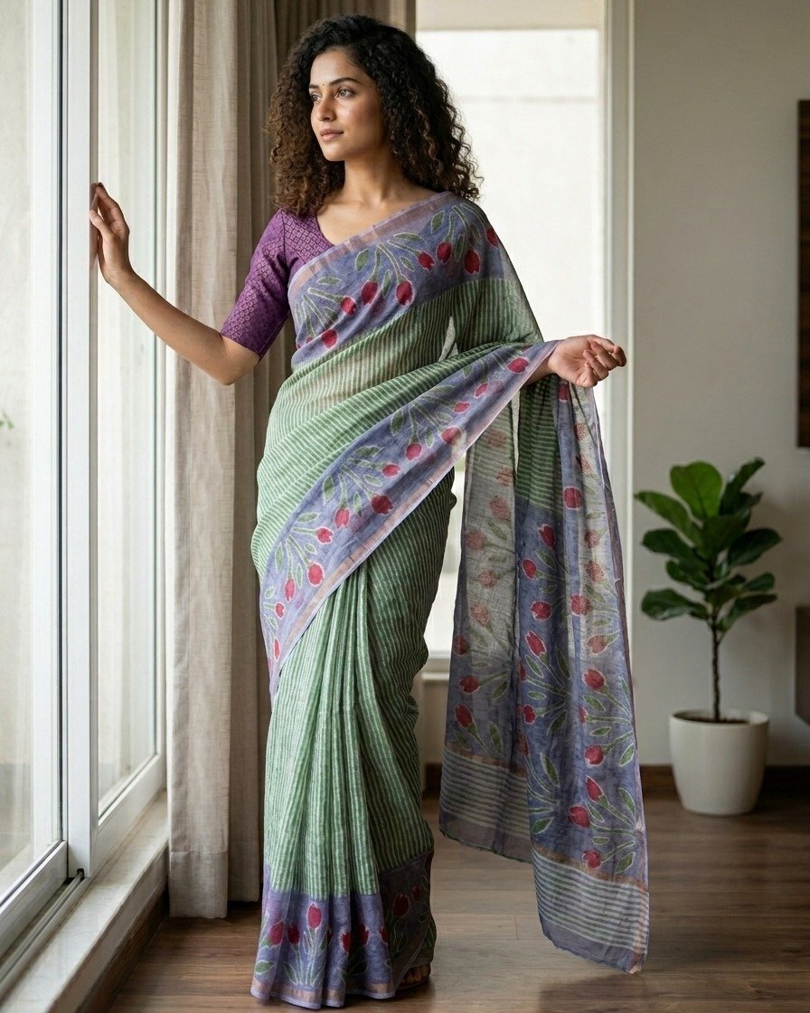 meadow bloom kota doriya saree