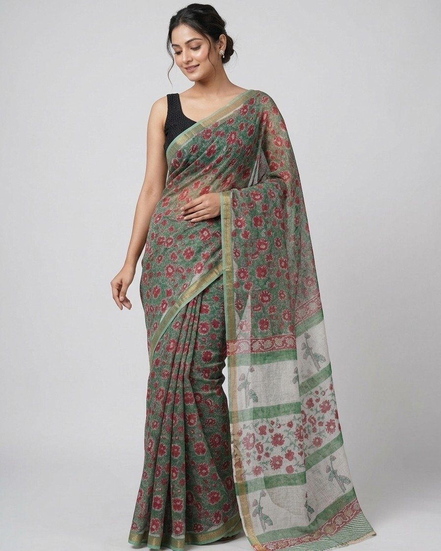meadow bloom kota doriya saree