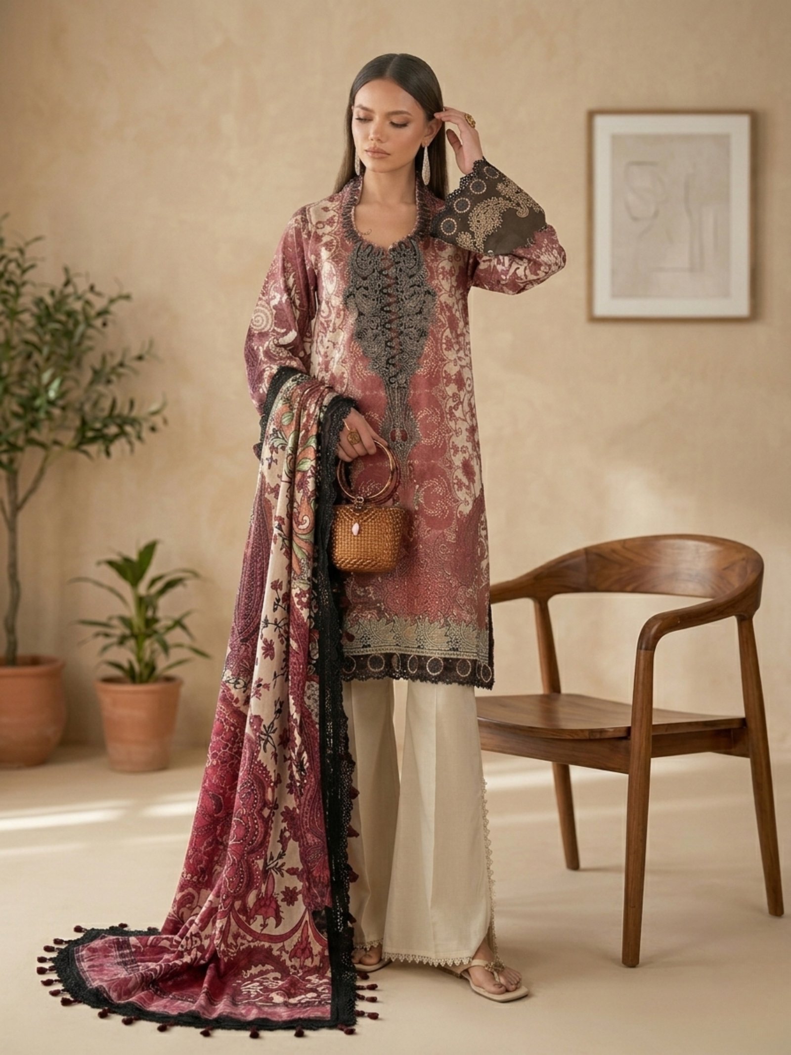 rouge noir heritage suit set